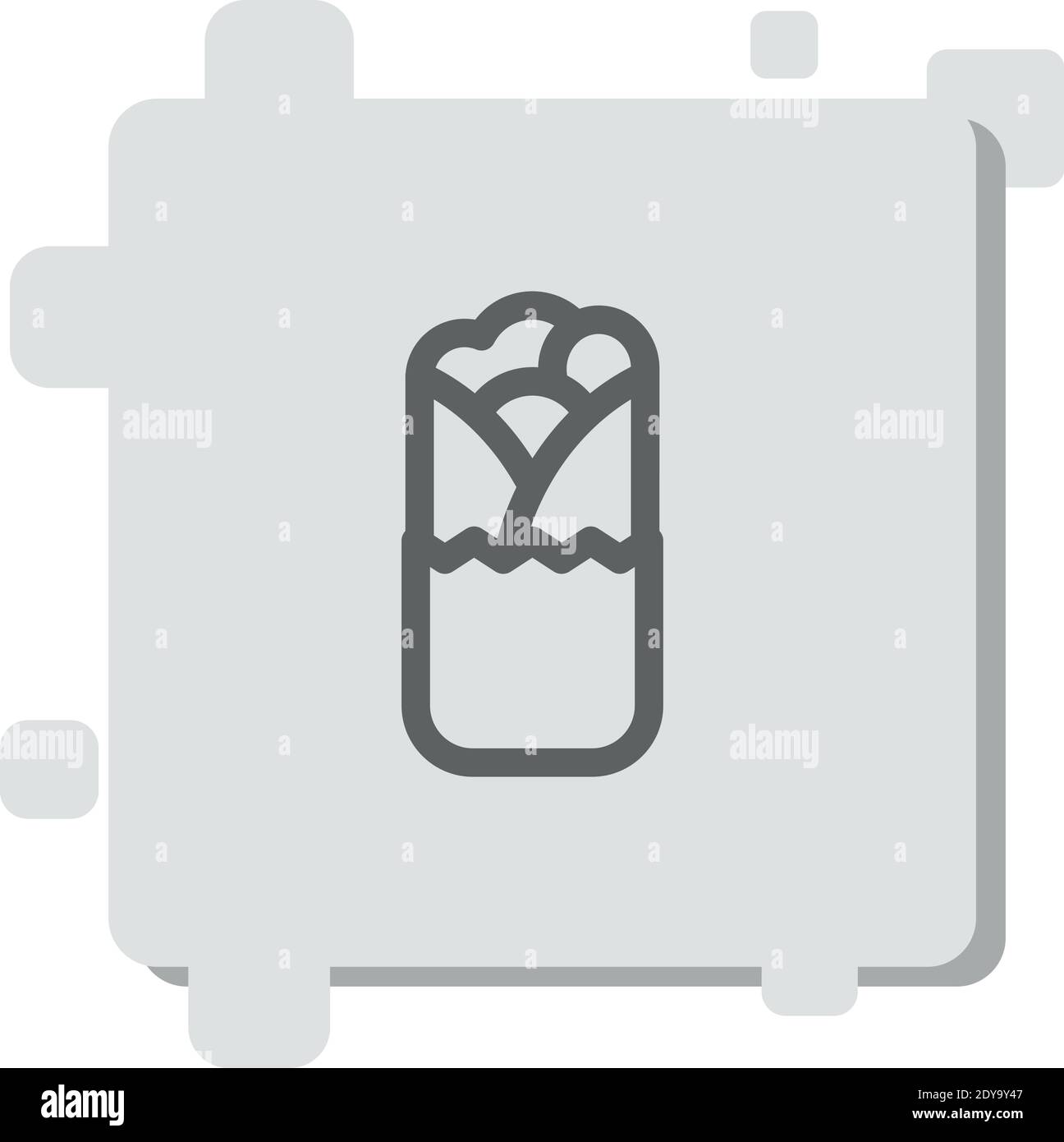icône de vecteur kebab illustration moderne de vecteur simple Illustration de Vecteur