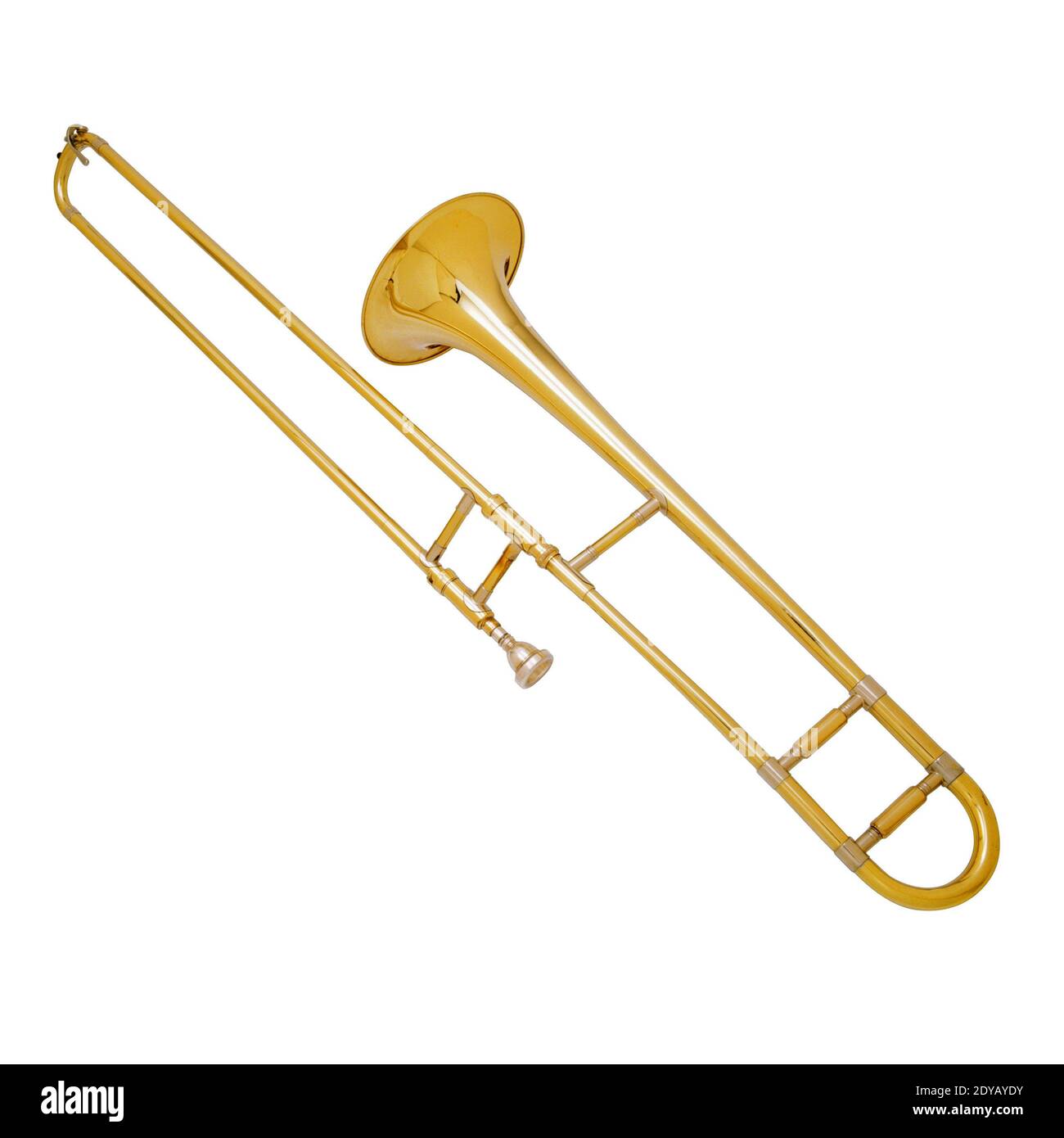 Le trombone en cuivre l'un des instruments de musique de l'orchestre Photo  Stock - Alamy