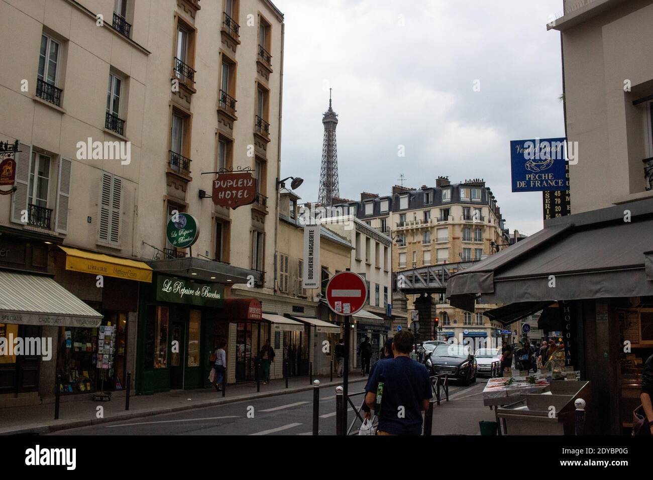 Lllustration de la vie quotidienne à Paris, France. Lllustration du quotidien à Paris en France. Banque D'Images