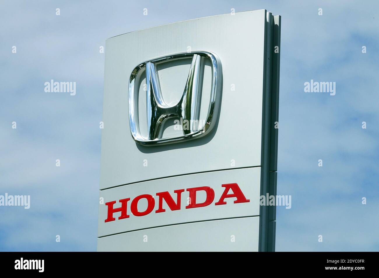 Publicité sur le logo Honda Banque D'Images Publicité sur le logo Honda Banque D'Images