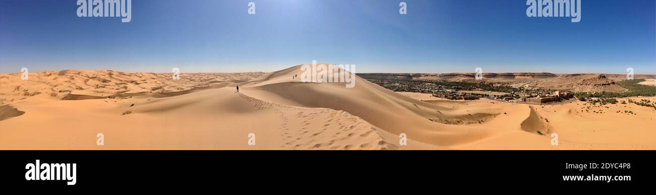 Désert de l'Afrique du Nord, l'Algérie Béchar Taghit sable désert Banque D'Images