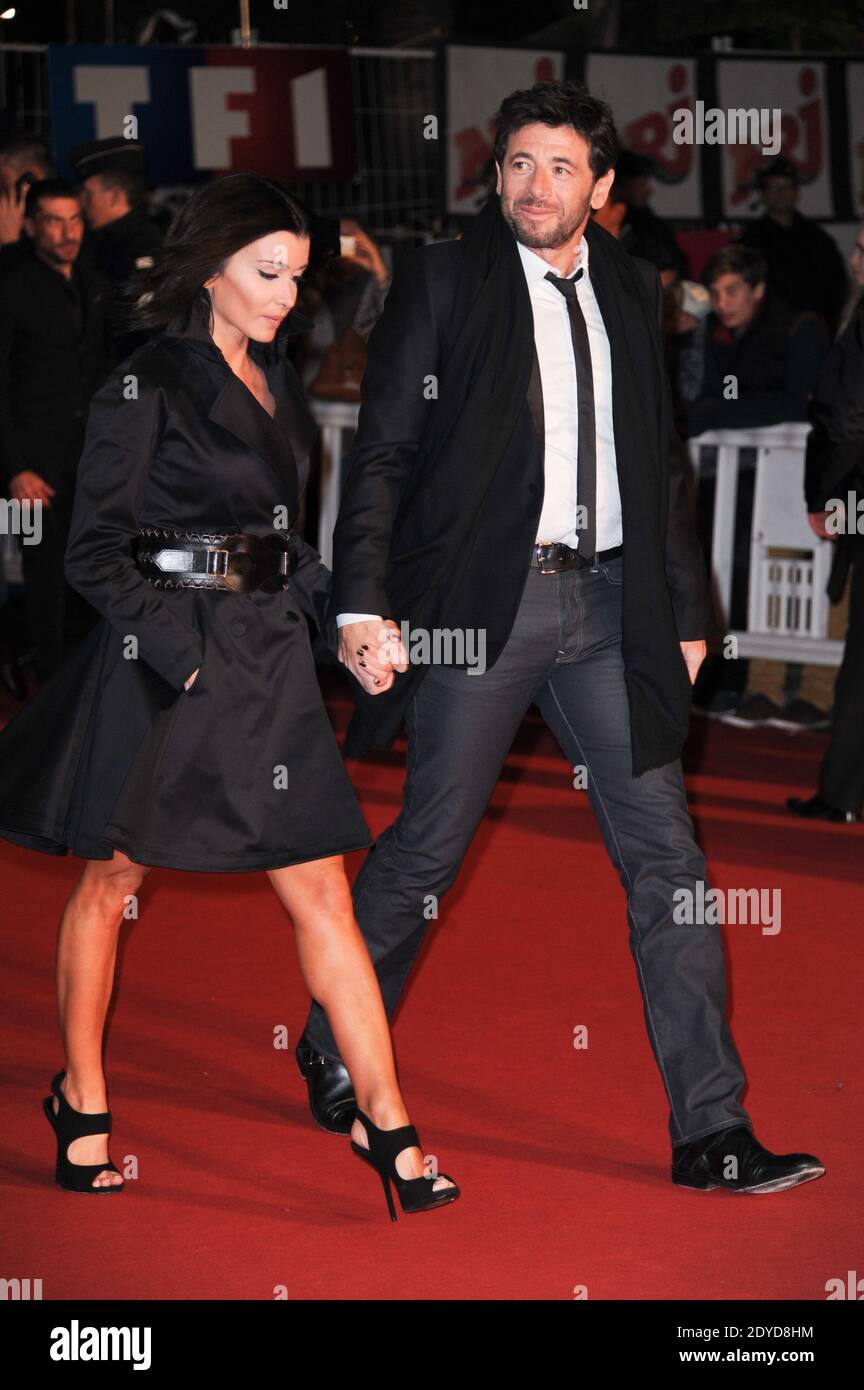 Patrick Bruel et Jenifer arrivent à la cérémonie des NRJ Music Awards 2013 qui s'est tenue au Palais des Festivals de Cannes, France, le 26 janvier 2013. Photo de Nicolas Gouhier/ABACAPRESS.COM Banque D'Images
