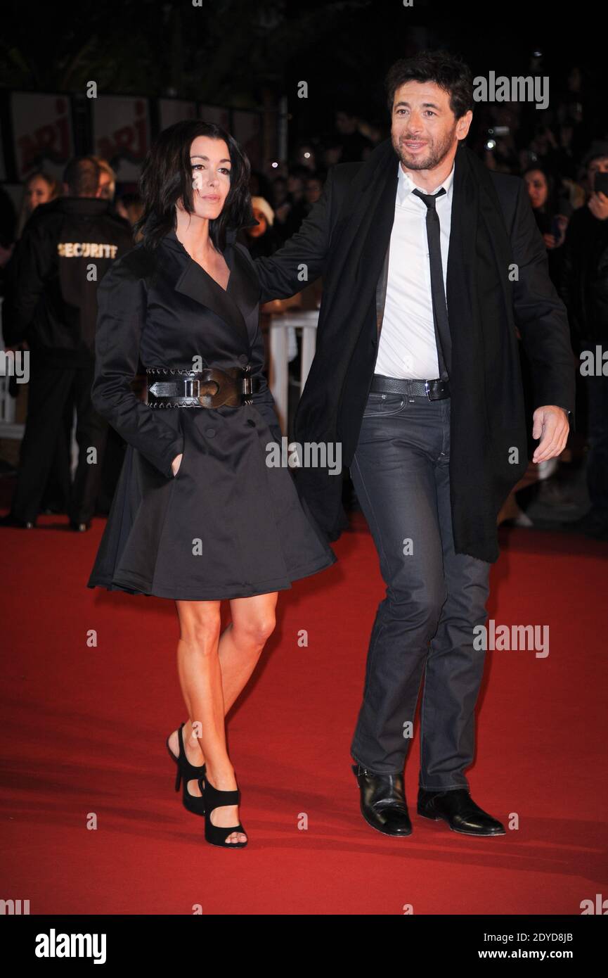 Patrick Bruel et Jenifer arrivent à la cérémonie des NRJ Music Awards 2013 qui s'est tenue au Palais des Festivals de Cannes, France, le 26 janvier 2013. Photo de Nicolas Gouhier/ABACAPRESS.COM Banque D'Images