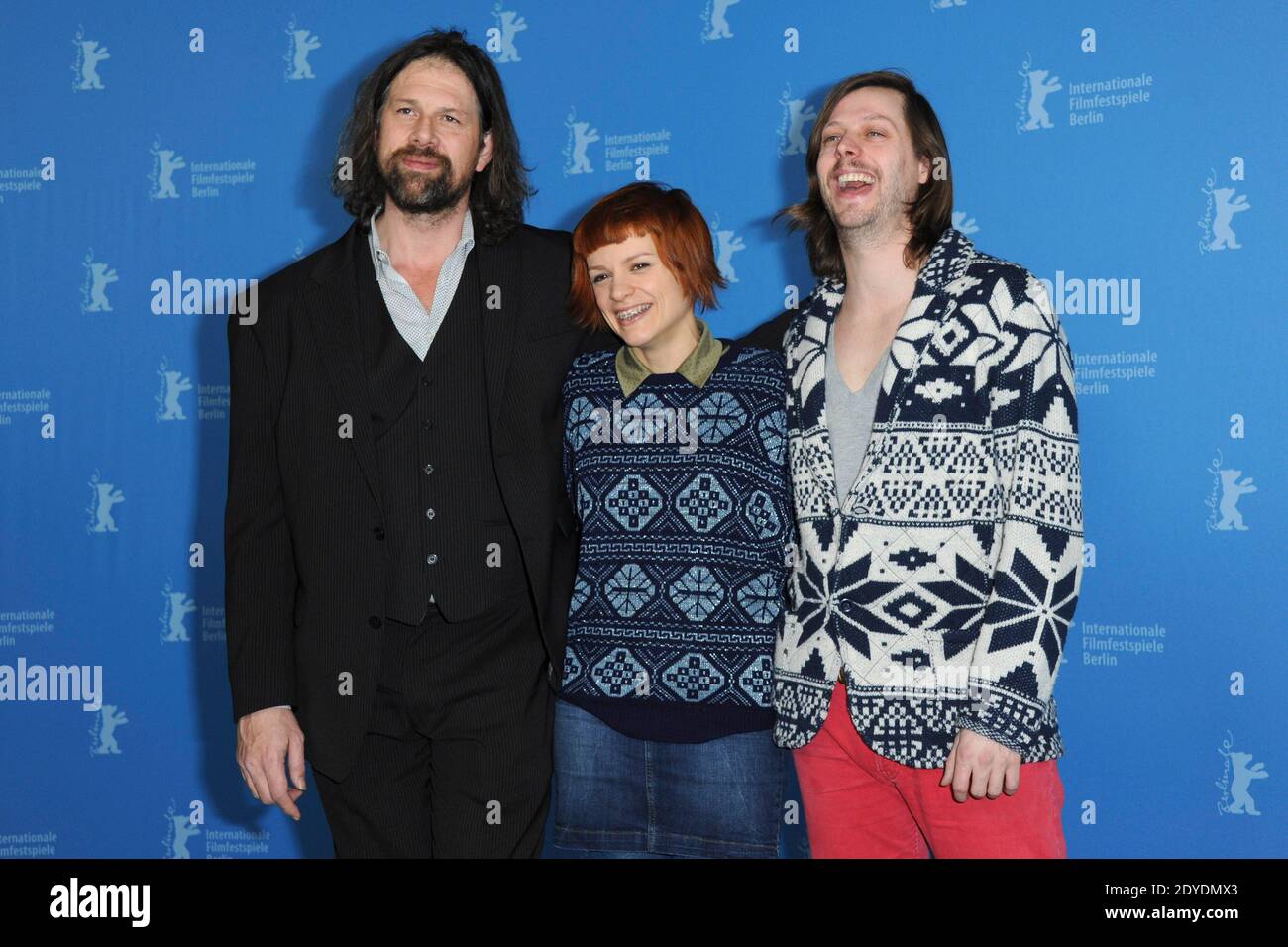 L'acteur Johan Heldenbergh, l'actrice Veerle Baetens et le réalisateur Felix Van Groeningen et assistant à la séance photo « The Broken Circle Breakdown » lors de la 63e Berlinale, Berlin International film Festival à Berlin, Allemagne, le 12 février 2013. Photo d'Aurore Marechal/ABACAPRESS.COM Banque D'Images