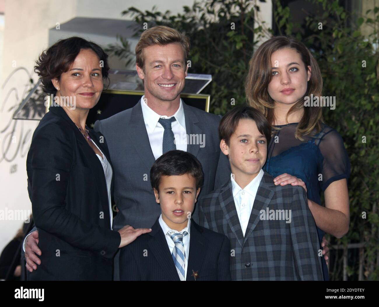 Simon Baker, Simon Baker a été honoré lors du Hollywood Walk of Fame devant le restaurant Beso, Hollywood, Los Angeles, CA, États-Unis le 14 février 2013 (en photo : Simon Baker) photo de Baxter/ABACAPRESS.COM Banque D'Images