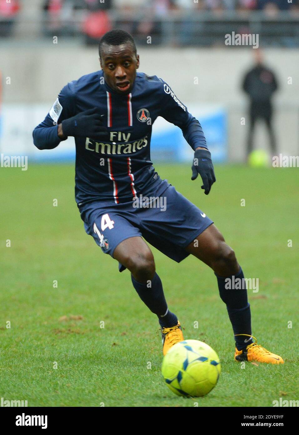 Blaise Matuidi du PSG lors du match de football de la première Ligue française, Reims contre Paris Saint-Germain au stade de Reims, France, le 2 mars 2013. Reims a gagné 1-0. Photo de Christian Liewig/ABACAPRESS.COM Banque D'Images