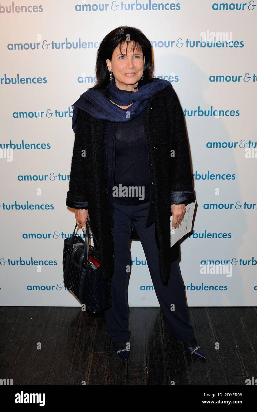 Anne Sinclair assiste à la première de 'Amour et turbulences' qui s'est tenue au Cinéma Publicis à Paris, France, le 18 mars 2013. Photo de Nicolas Briquet/ABACAPRESS.COM Banque D'Images