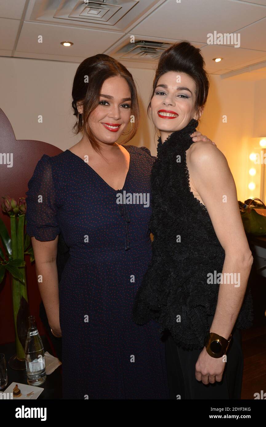 Lola Dewaere et Sophie Carrier à l'enregistrement de vivre Dimanche le 13 mars 2013 à Paris, France. Photo de Max Colin/ABACAPRESS.COM Banque D'Images