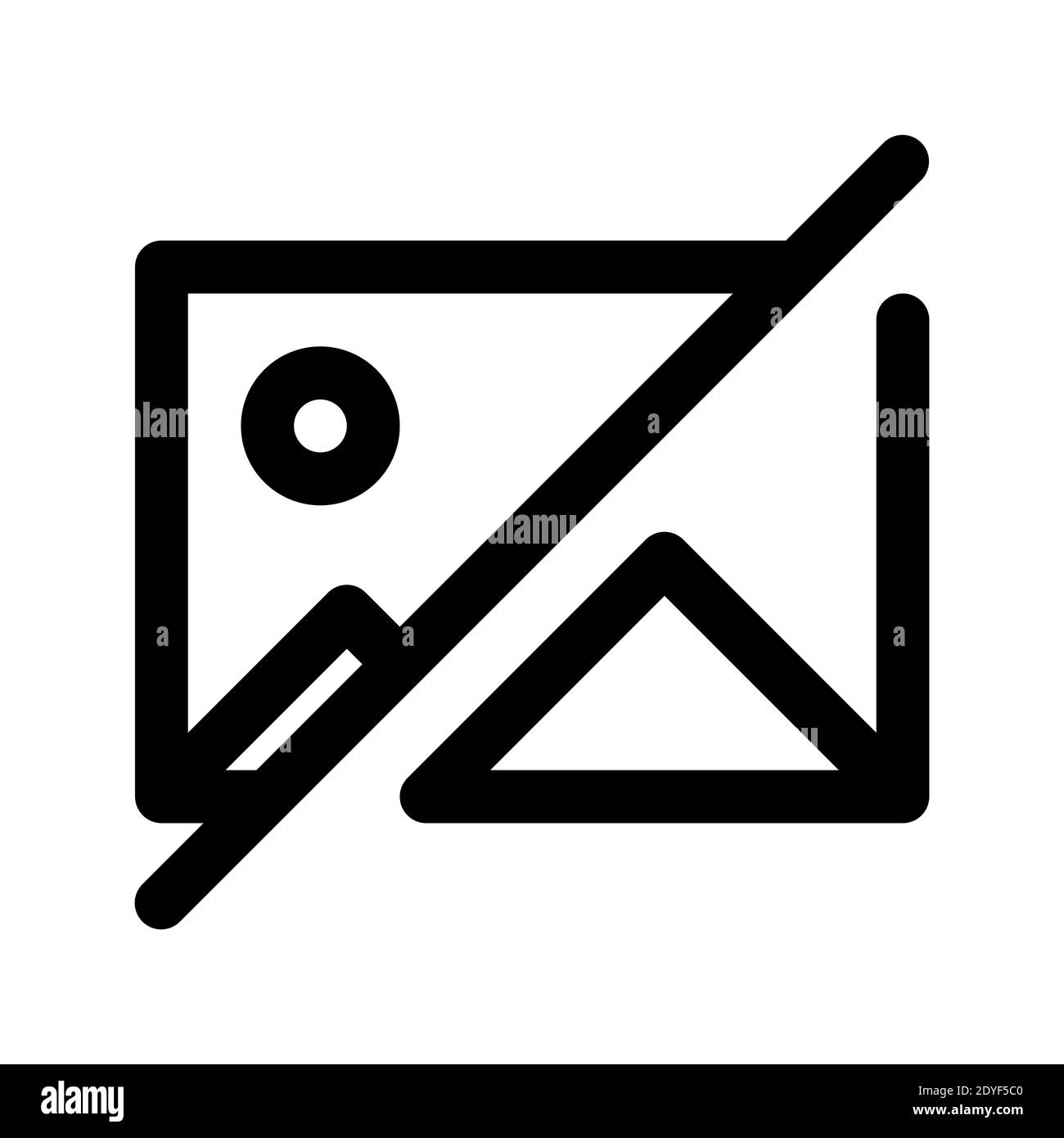 aucun vecteur d'icône d'image. aucun symbole d'image disponible. adapté à l'élément d'interface utilisateur isolé sur fond blanc. Illustration de Vecteur