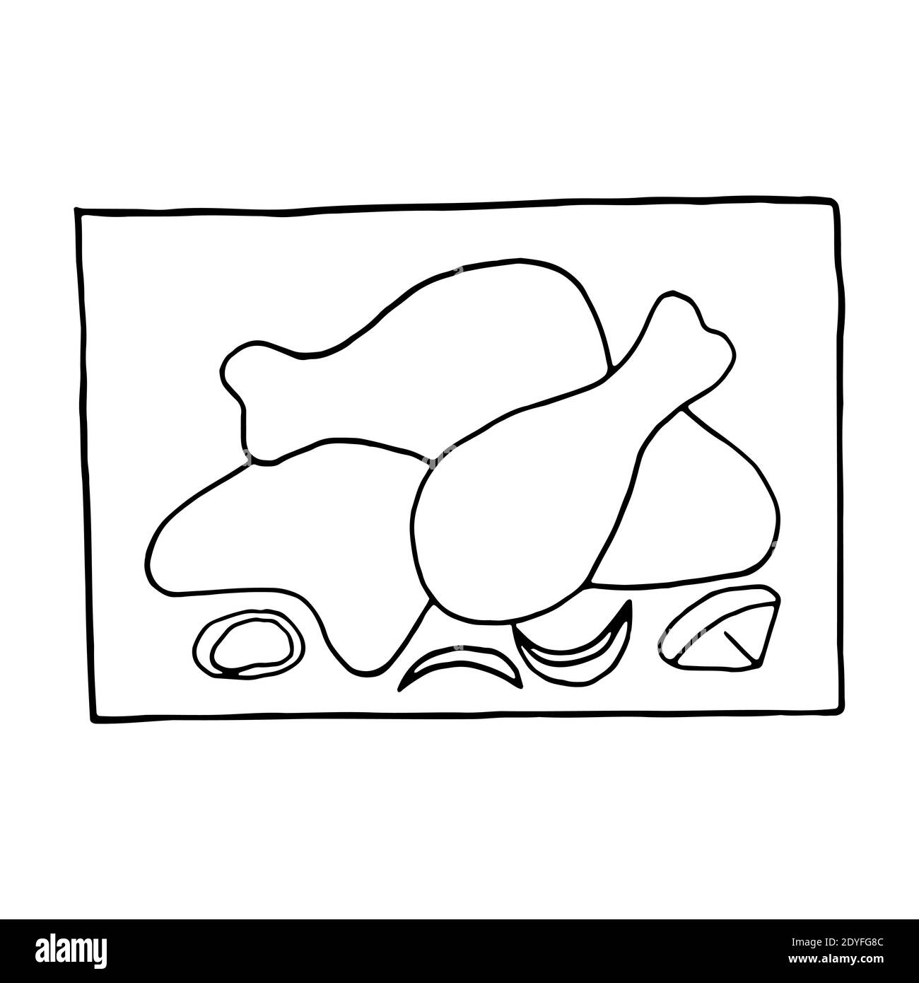 Tandoori de poulet à la main, dessin vectoriel. Plat de cuisine indienne. Design sketch élément pour menu café, restaurant, étiquette et emballage. Illustration de la Illustration de Vecteur Tandoori de poulet à la main, dessin vectoriel. Plat de cuisine indienne. Design sketch élément pour menu café, restaurant, étiquette et emballage. Illustration de la Illustration de Vecteur