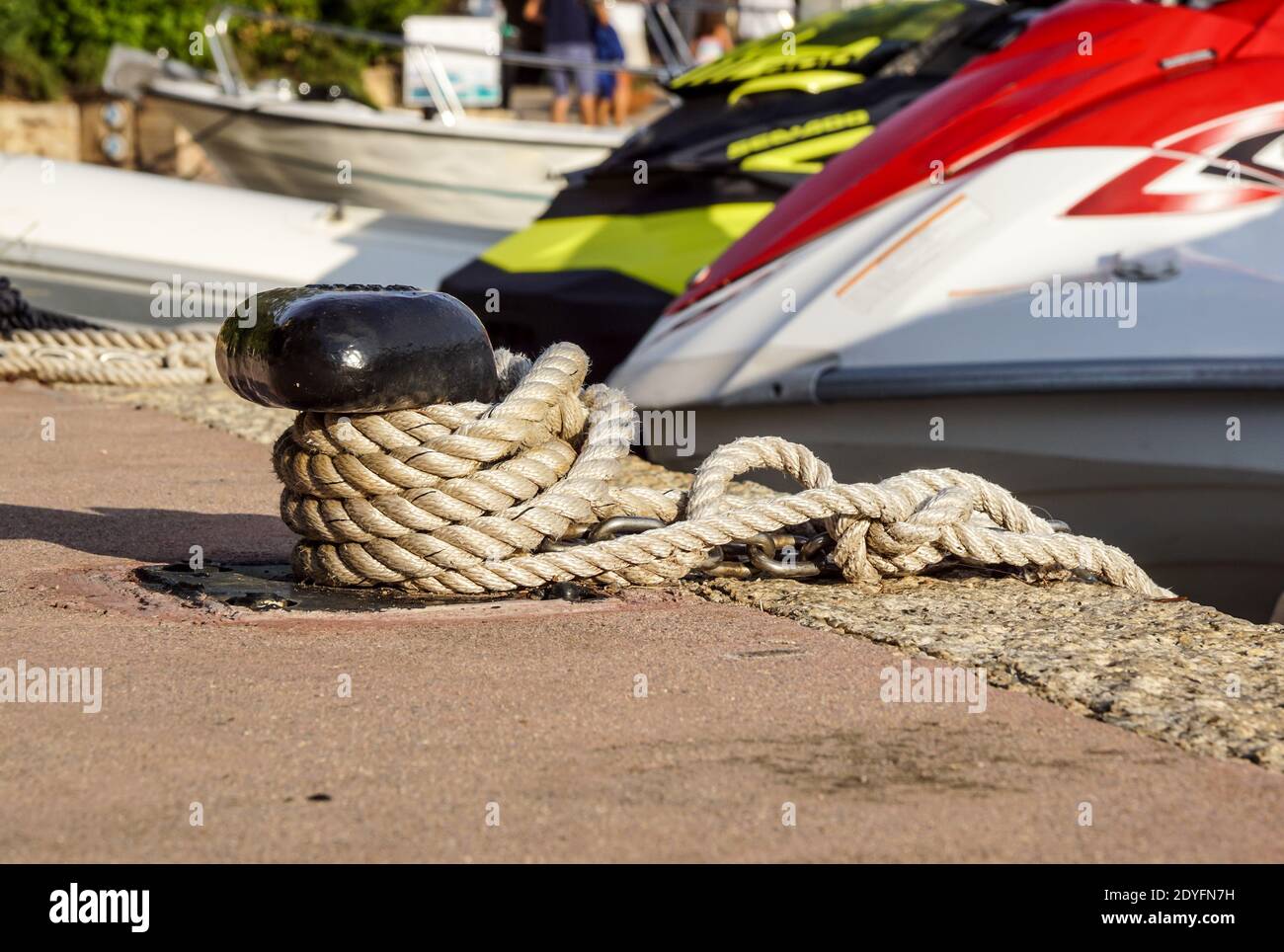 clef pour amarrer les bateaux - concept image .nautique Banque D'Images