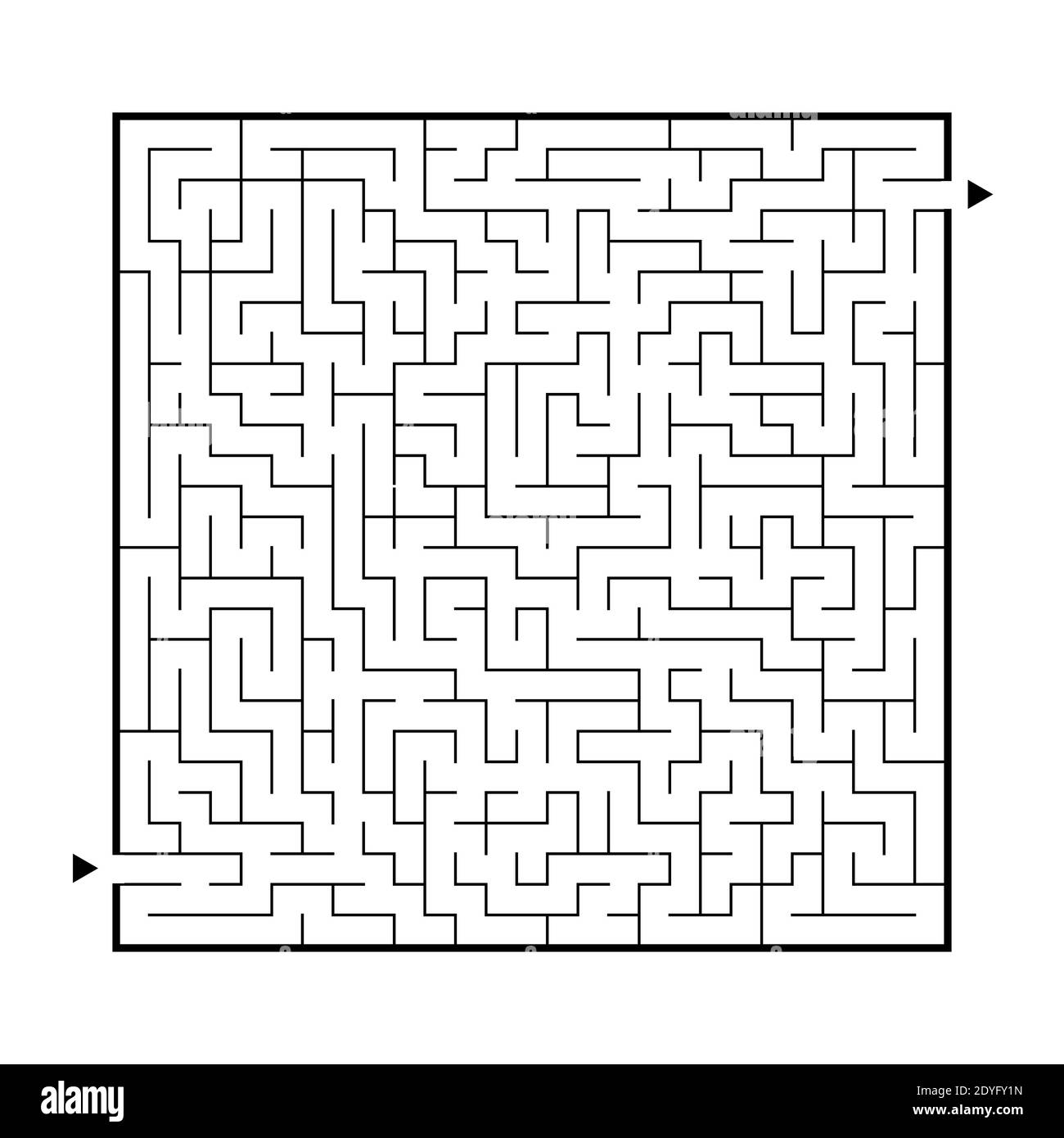 Grand labyrinthe difficile. Jeux pour enfants et adultes. Puzzle pour les enfants. Tambour de labyrinthe. Trouvez le chemin approprié. Illustration vectorielle plate Illustration de Vecteur