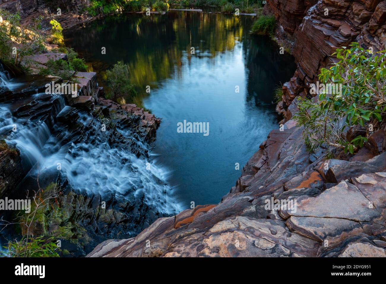 Fortescue Falls, Dales gorge, parc national Karijini, Australie occidentale Banque D'Images