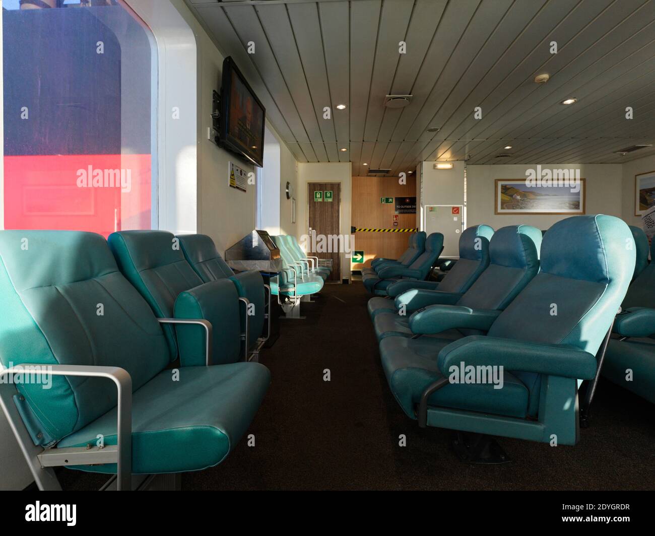 Le salon Niarbyl sur le ferry SteamPacket à destination de l'île de Man, Ben My Chree Banque D'Images