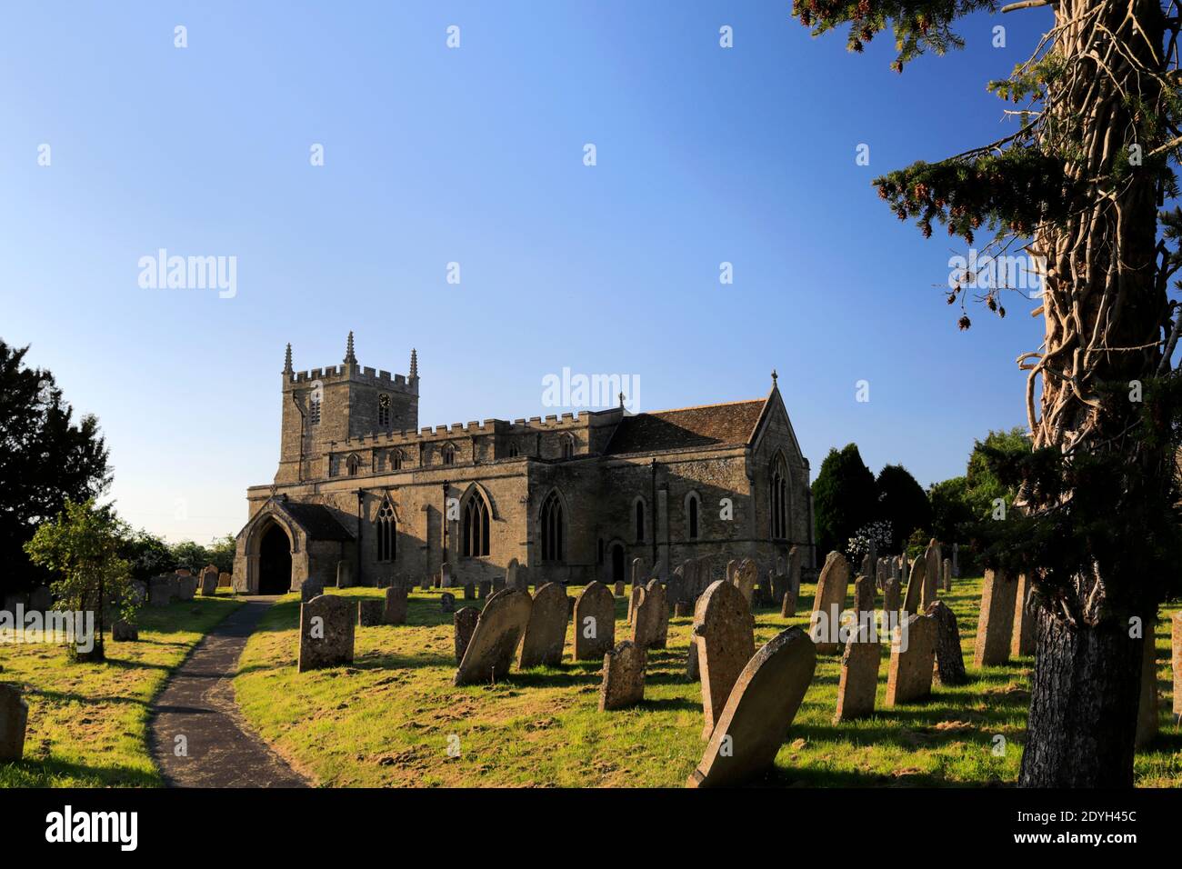 Église St Marys, Woodnewton village, Northamptonshire, England, UK Banque D'Images