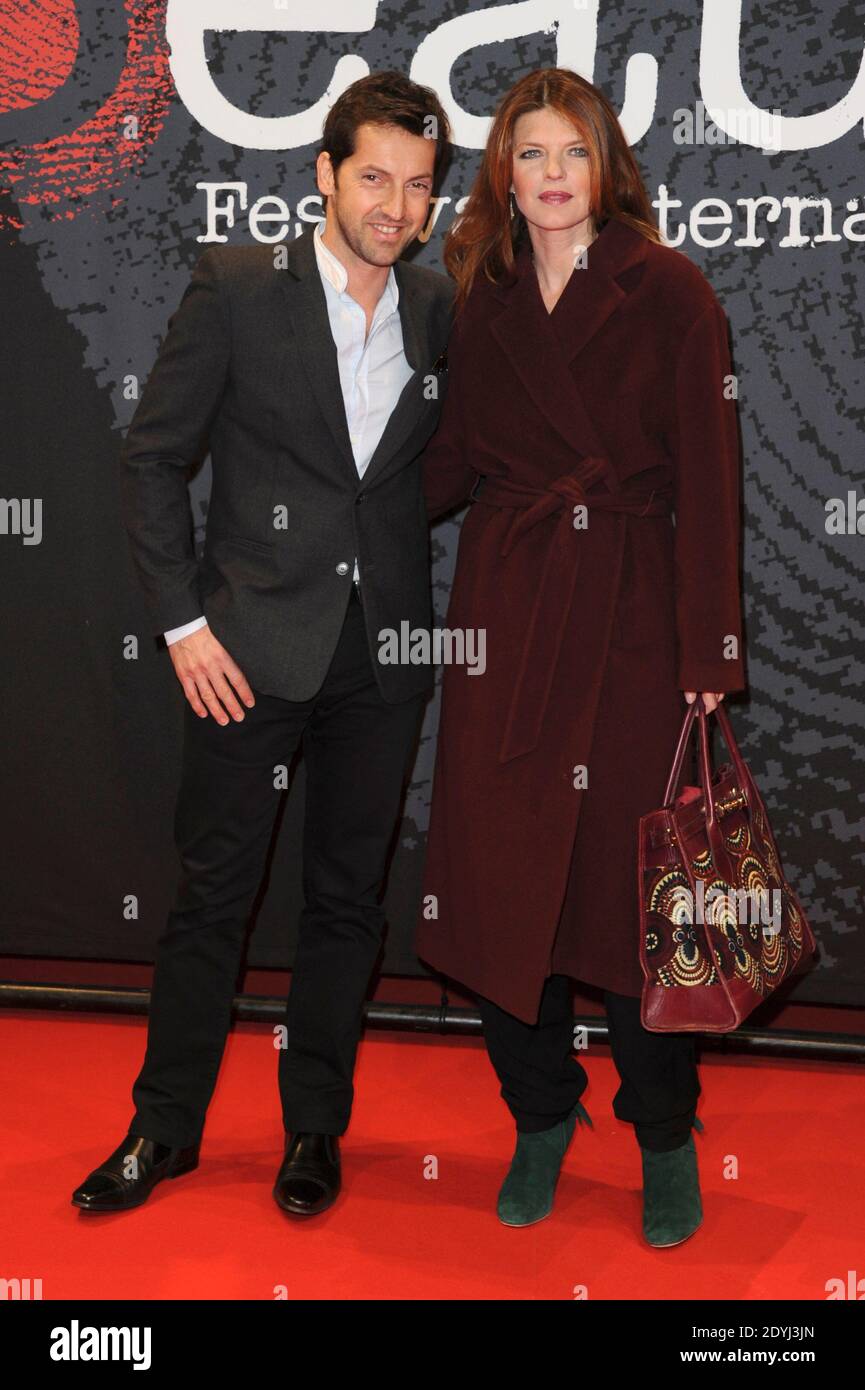 Frédéric Diefenthal et son épouse Gwendoline Hamon assistent à la première de 'stoker' lors du 5ème Festival du film Policier de Beaune, le 5 avril 2013. Photo d'Aurore Marechal/ABACAPRESS.COM Banque D'Images