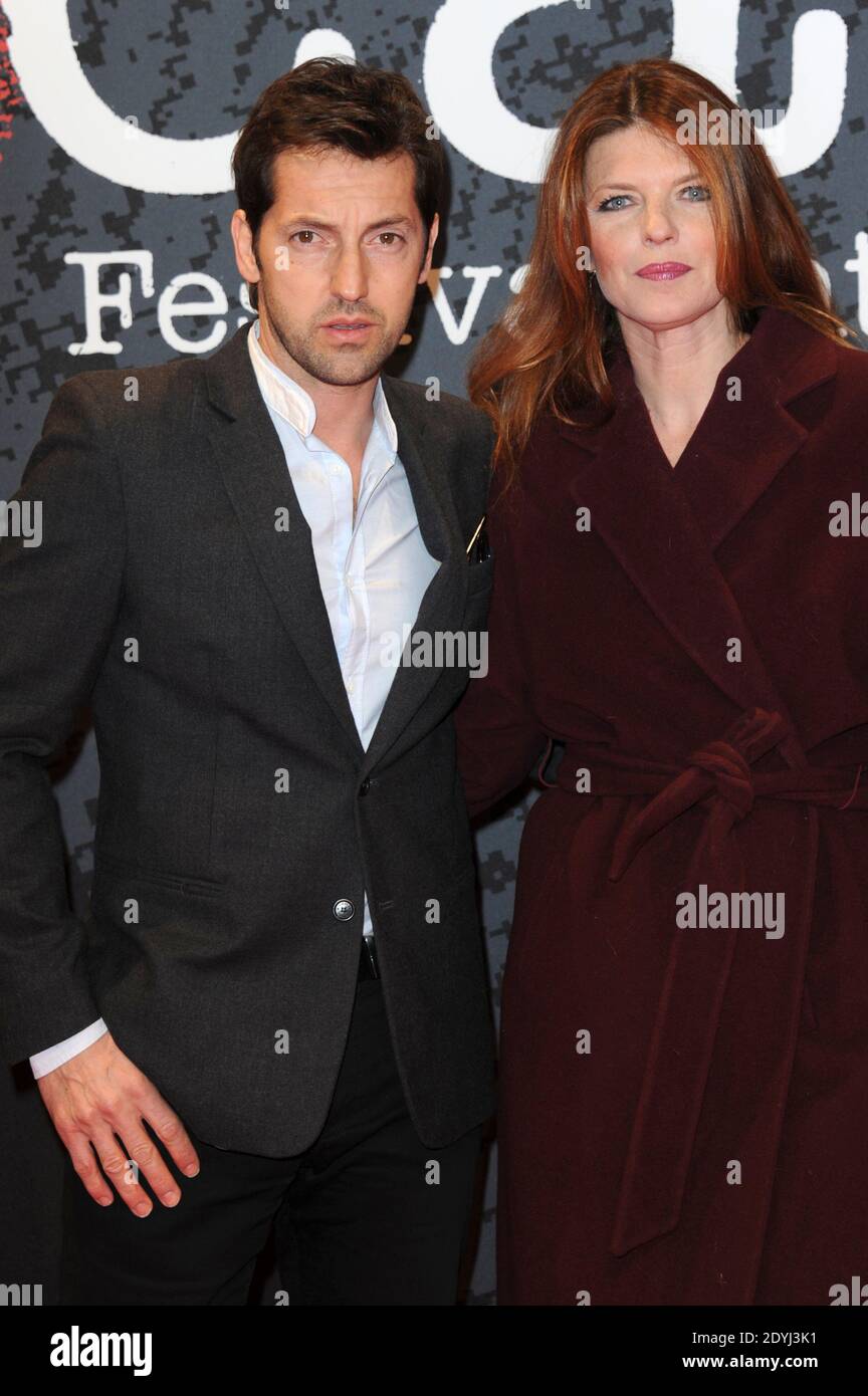 Frédéric Diefenthal et son épouse Gwendoline Hamon assistent à la première de 'stoker' lors du 5ème Festival du film Policier de Beaune, le 5 avril 2013. Photo d'Aurore Marechal/ABACAPRESS.COM Banque D'Images