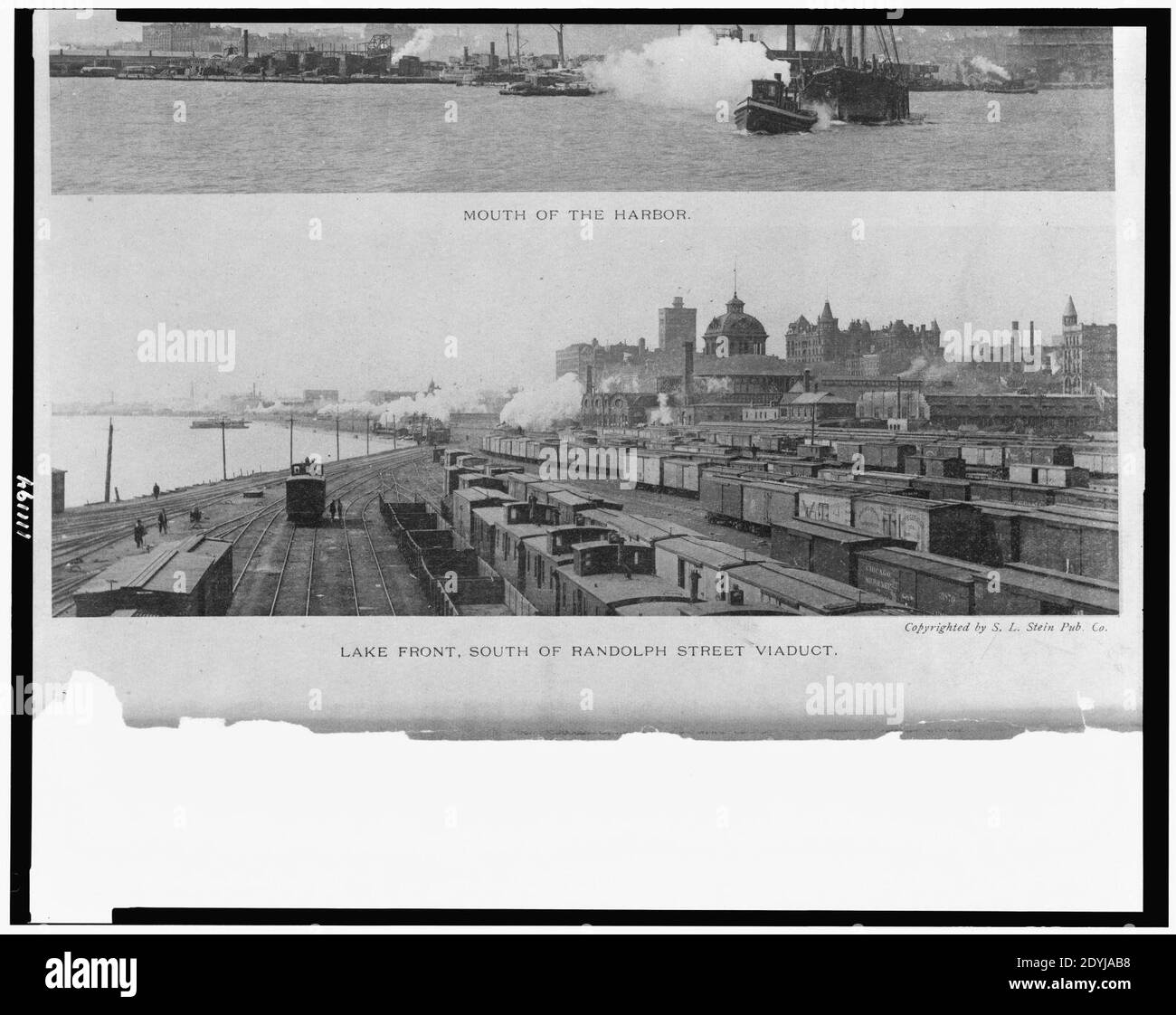 Avant le lac, au sud de Randolph Street viaduct Banque D'Images