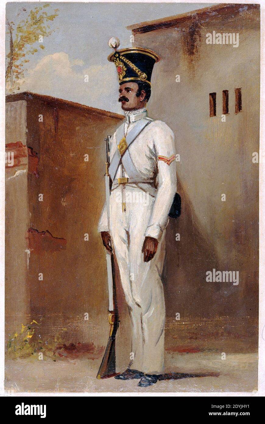 Lance Naik, 66e infanterie autochtone du Bengale (volontaires), 1842. Banque D'Images