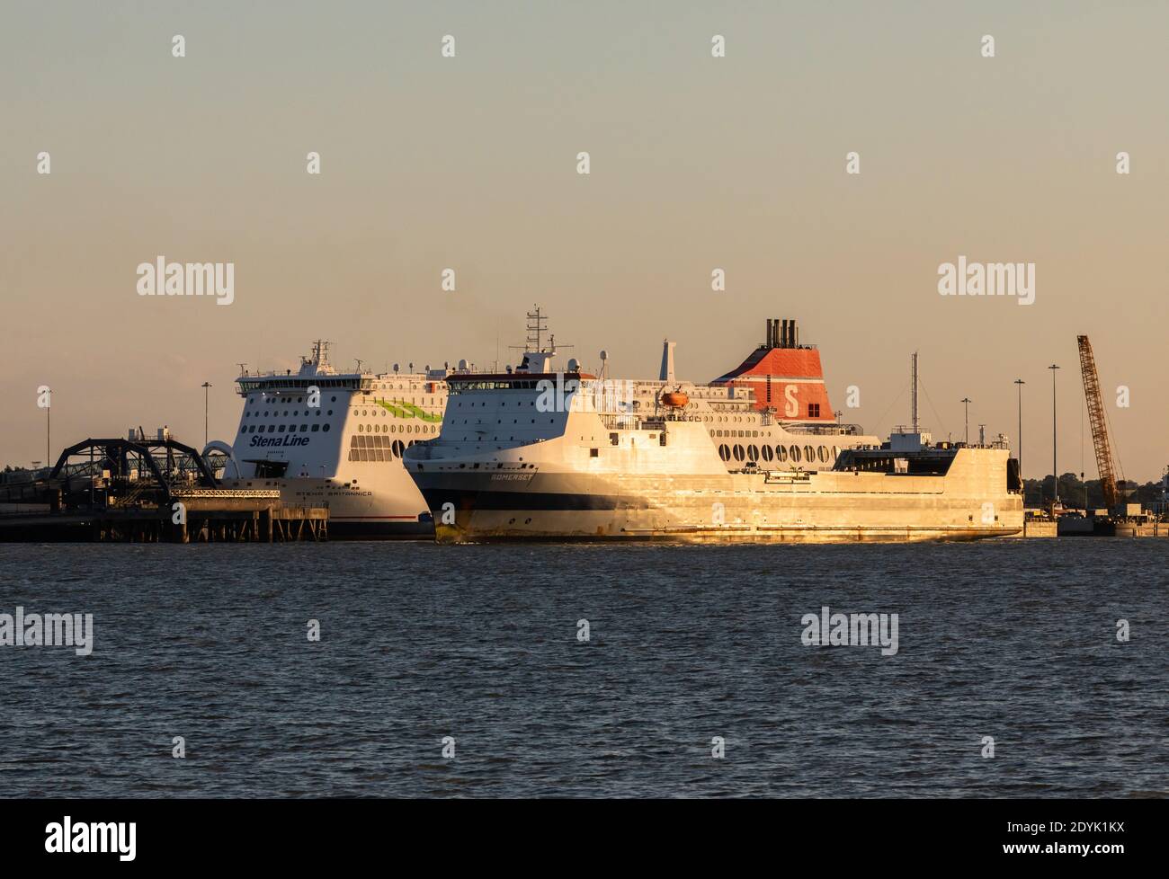 Port international de Harwich, Essex, Royaume-Uni Banque D'Images