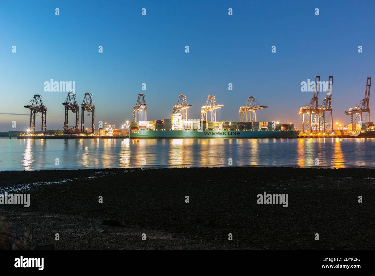 Port de Felixstowe Banque D'Images