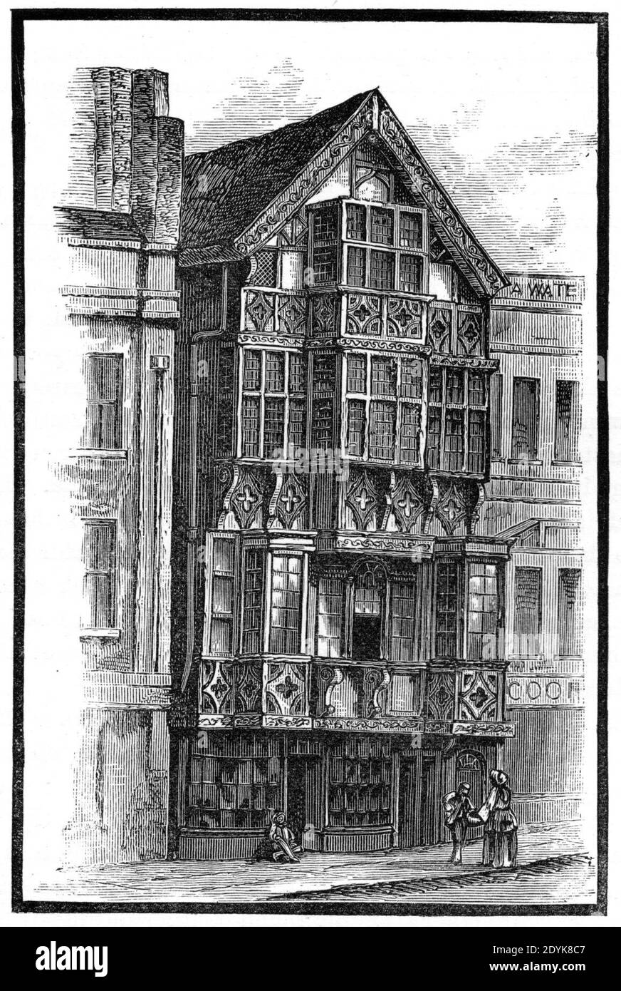Langton's House Welsh Retour au XVIIe siècle, Bristol. Banque D'Images