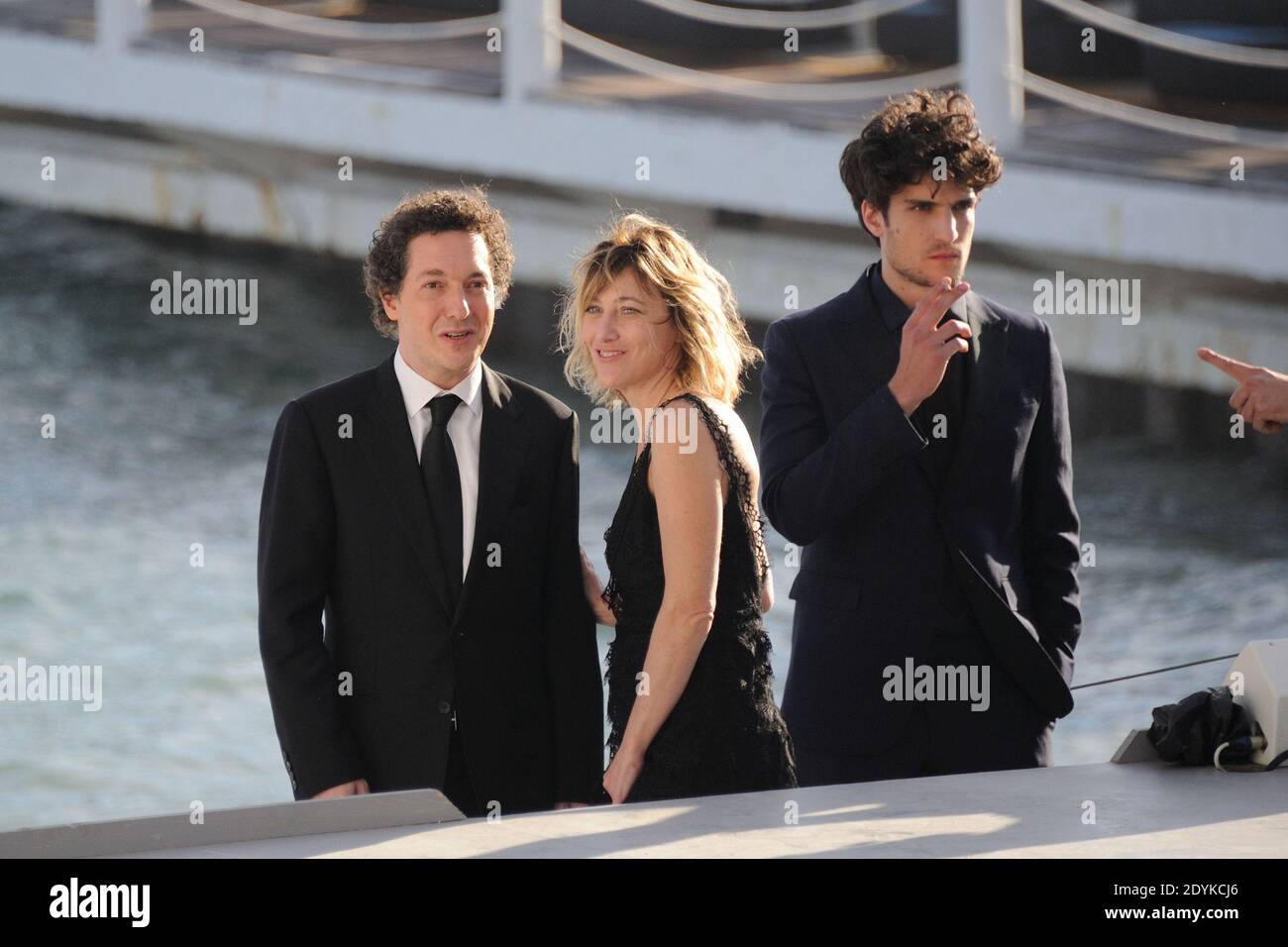 Valeria Bruni-Tedeschi , Guillaume Gallienne apparaissant sur Canal + TV le Grand Journal lors du 66e Festival de Cannes, France, le 21 mai 2013. Photo d'Alban Wyters/ABACAPRESS.COM Banque D'Images