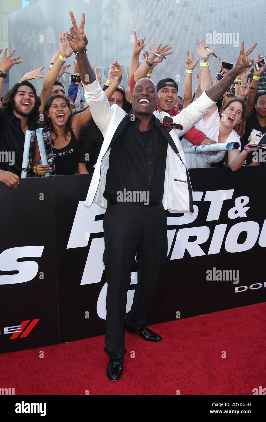 Tirese Gibson, Universal Pictures film Premiere for Fast & Furious 6 at the Gibson Amphitheater in Universal City, Los Angeles, CA, USA, 21 mai 2013 (en photo : Tirese Gibson). Photo de Baxter/ABACAPRESS.COM Banque D'Images