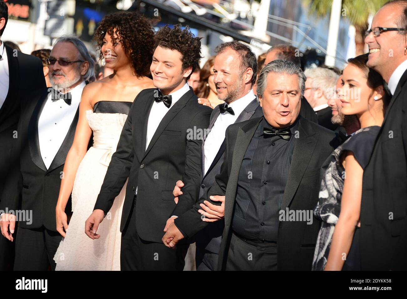 Christian clavier, Pierre-François Martin-Laval, keV Adams arrive pour la projection au Nebraska au Palais des Festivals dans le cadre du 66e Festival de Cannes, France, le 23 mai 2013. Photo de Nicolas Briquet/ABACAPRESS.COM Banque D'Images