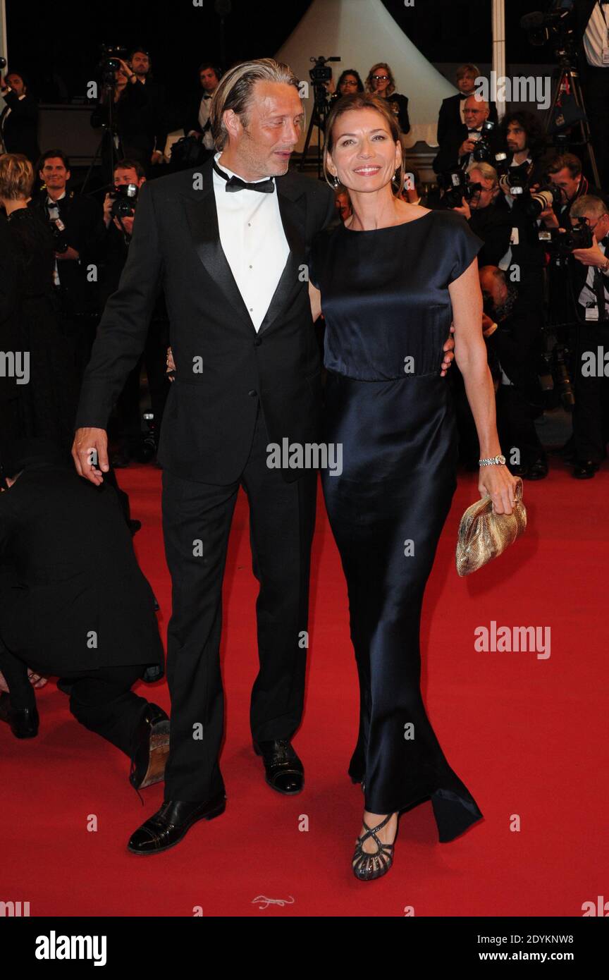 Mads Mikkelsen avec sa femme Hanne Jacobsen arrivant pour la projection de Michael Kohlhaas au Palais des Festivals à Cannes, France, le 24 mai 2013, dans le cadre du 66e Festival de Cannes. Photo d'Aurore Marechal/ABACAPRESS.COM Banque D'Images