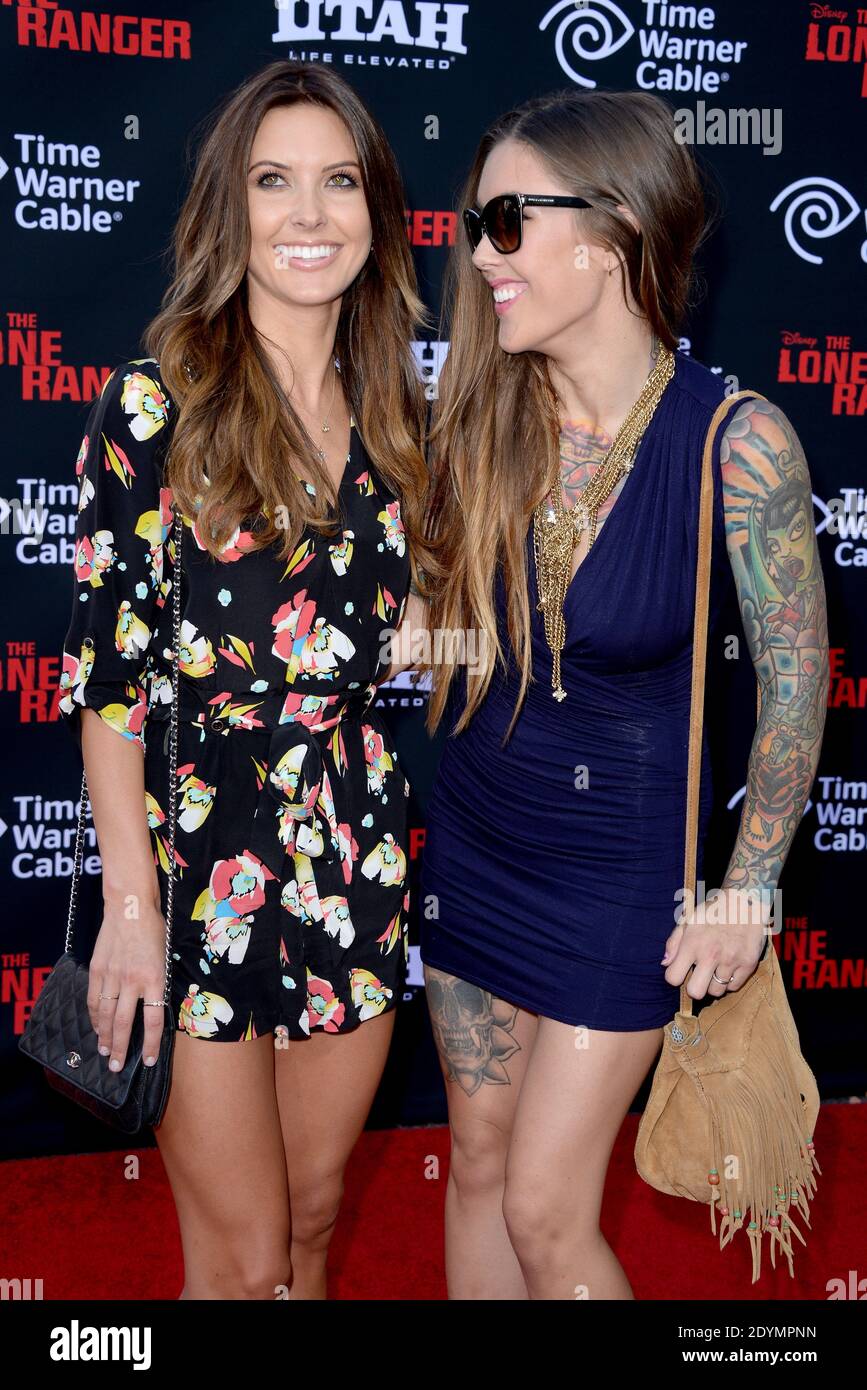 Audrina Patridge et Casey Patridge arrivent à la première de « The Lone Ranger » de Walt Disney Pictures au Disney California Adventure Park à Los Angeles, CA, États-Unis, le 22 juin 2013. Photo de Lionel Hahn/ABACAPRESS.COM Banque D'Images