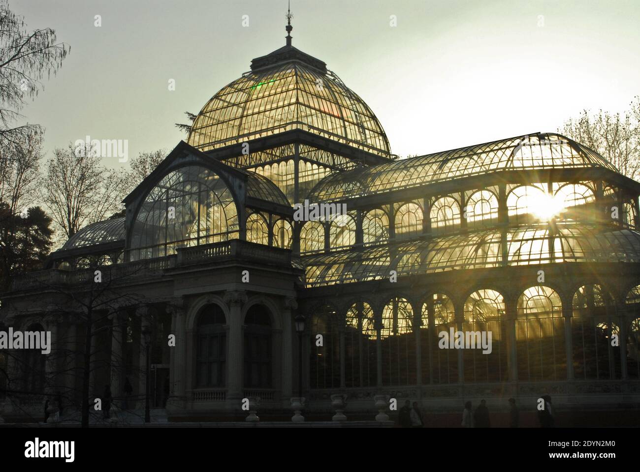 Crystal Palace. Parc Buen Retiro (Parque del Retiro). Madrid, Espagne Banque D'Images Crystal Palace. Parc Buen Retiro (Parque del Retiro). Madrid, Espagne Banque D'Images