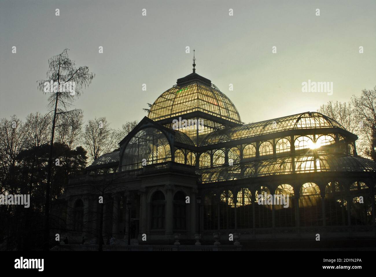 Crystal Palace. Parc Buen Retiro (Parque del Retiro). Madrid, Espagne Banque D'Images Crystal Palace. Parc Buen Retiro (Parque del Retiro). Madrid, Espagne Banque D'Images