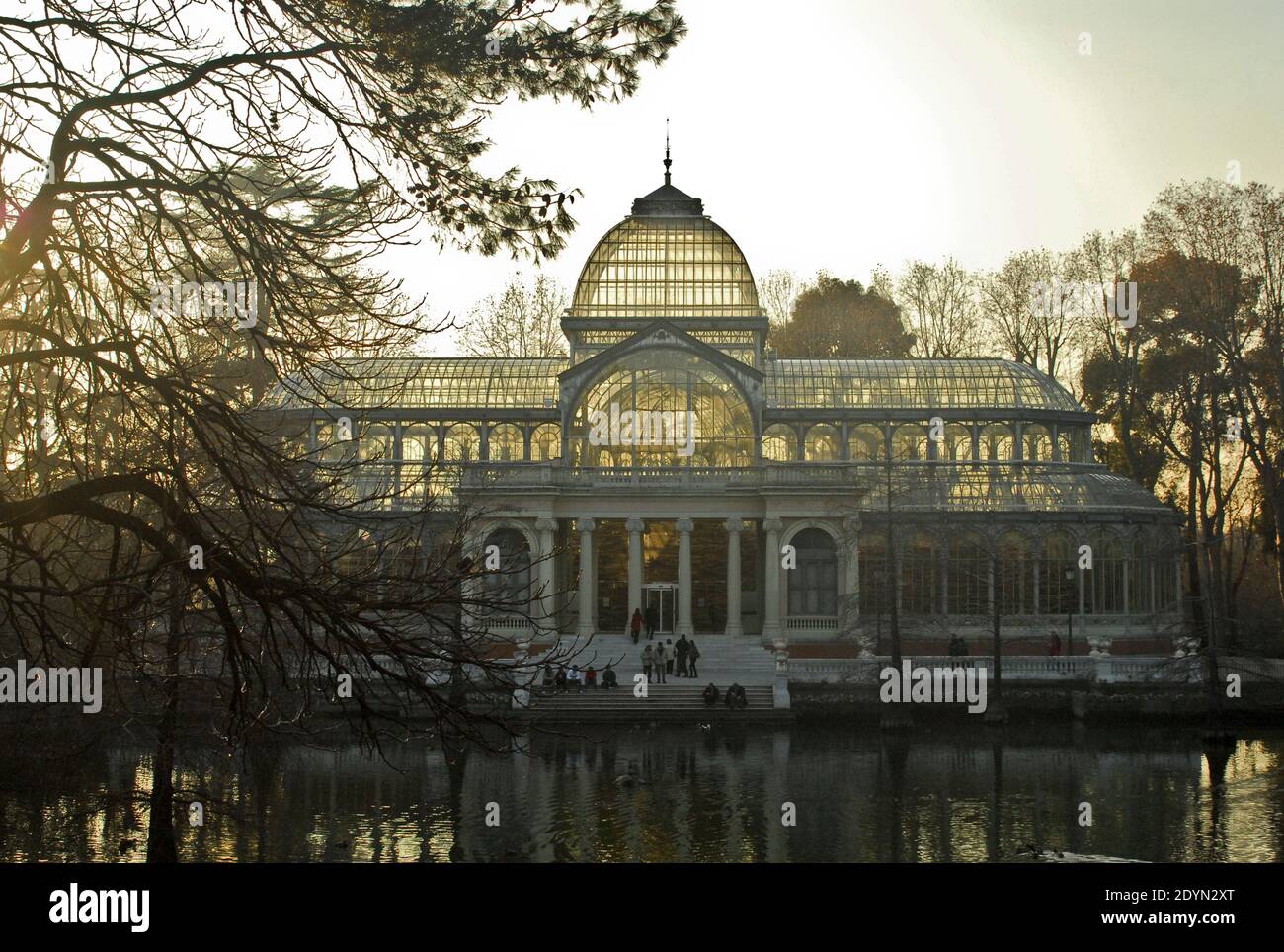 Crystal Palace. Parc Buen Retiro (Parque del Retiro). Madrid, Espagne Banque D'Images