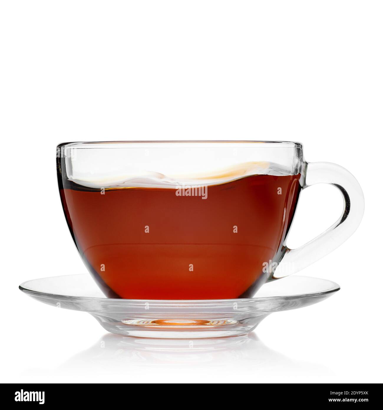 tasse de thé en verre Banque D'Images