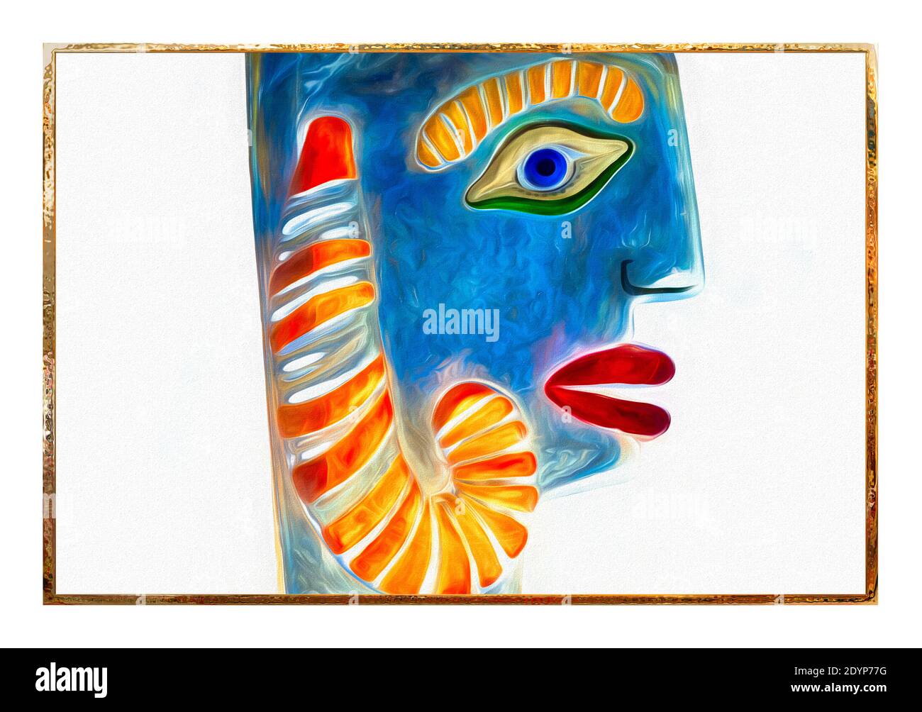 ART CONTEMPORAIN : la Reine Selfie Banque D'Images