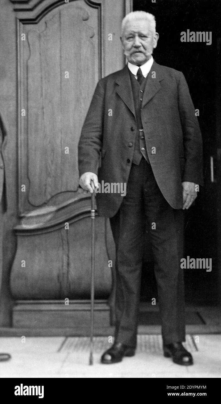 Paul von Hindenburg, vers 1934, Allemagne Banque D'Images