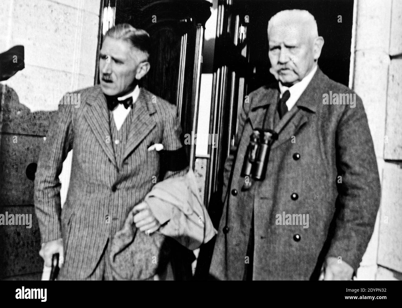 Paul von Hindenburg avec Franz von Papen, vers 1932, Gemany Banque D'Images