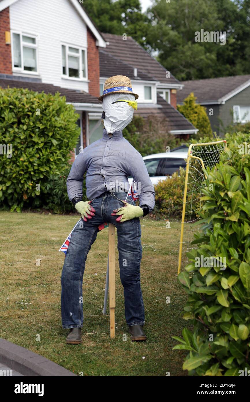 Festival de Scarecrow de Goostrey Village Banque D'Images