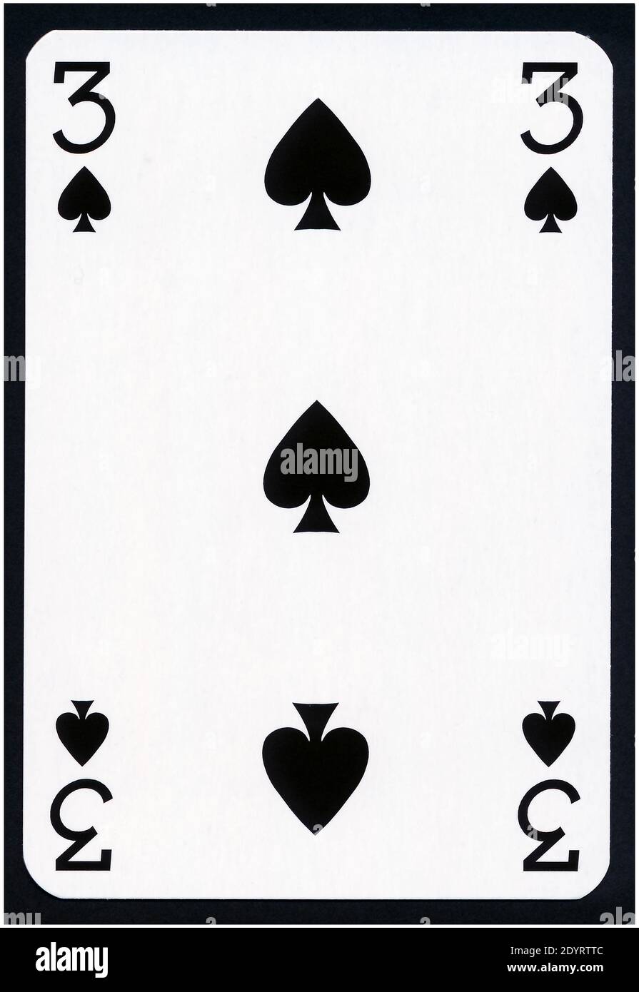 Cartes à jouer de Spades suit isolé sur fond noir - XXL de haute qualité. Banque D'Images