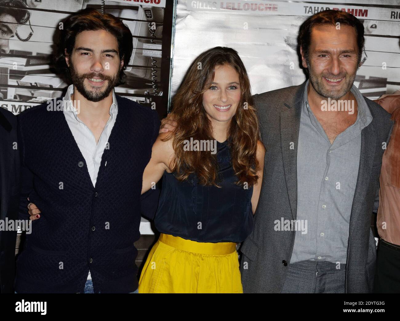 Julien Leclercq, Tahar Rahim, Melanie Bernier, Gilles Lellouche Raphaelle Agogue assister à la première de 'Gibraltar' tenue à l'UGC les Halles à Paris, France, le 09 septembre 2013. Photo de Jerome Domine/ABACAPRESS.COM Banque D'Images