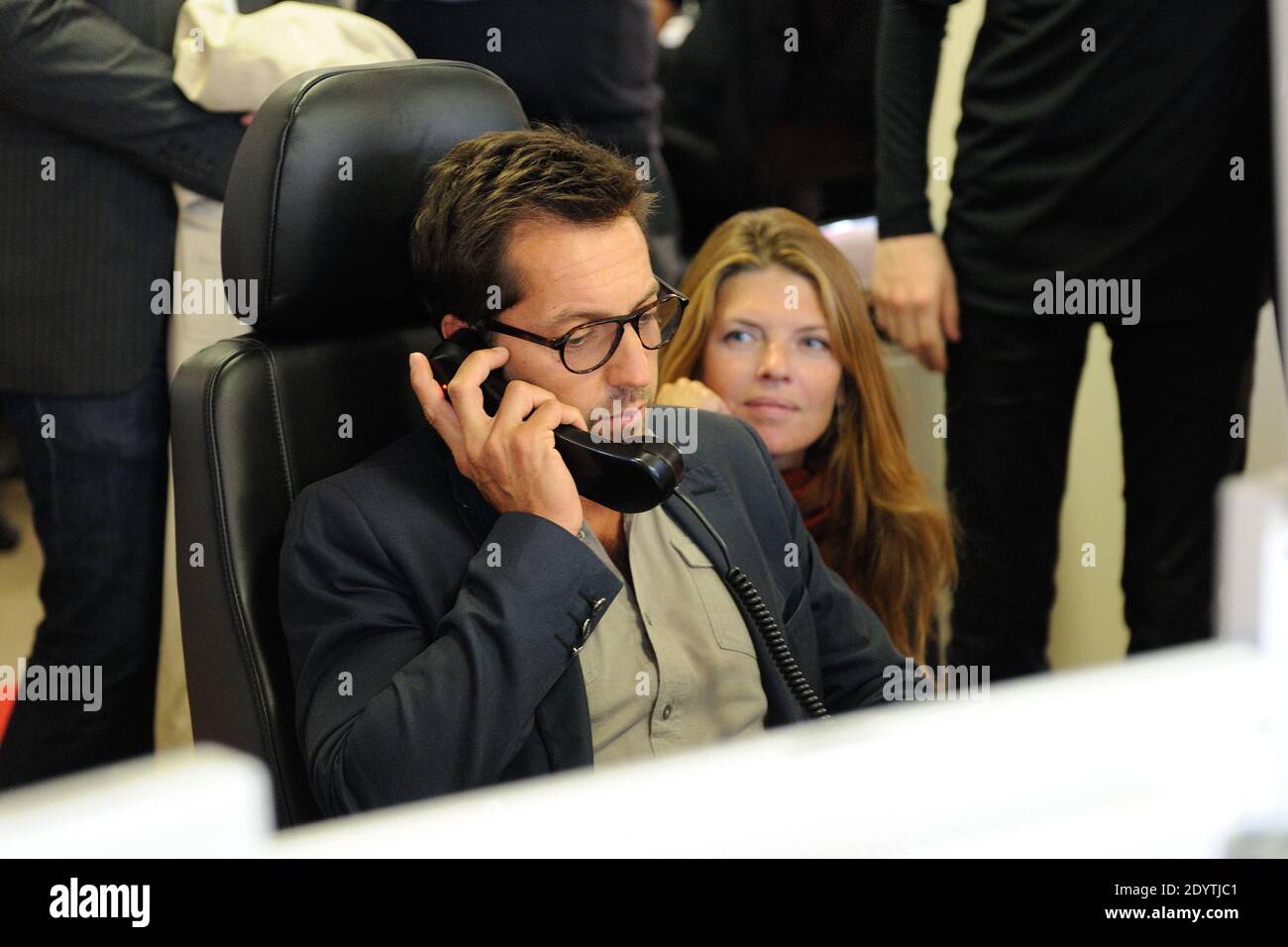 Frederic Diefenthal, Gwendoline Hamon assiste à la Journée de la Charité de la BGC pour honorer la mémoire des 658 employés de la BGC tués dans la WTC le 9/11/2001, tenue à Aurel BGC for à Paris, en France, le 11 septembre 2013. Photo d'Alban Wyters/ABACAPRESS. COM Banque D'Images