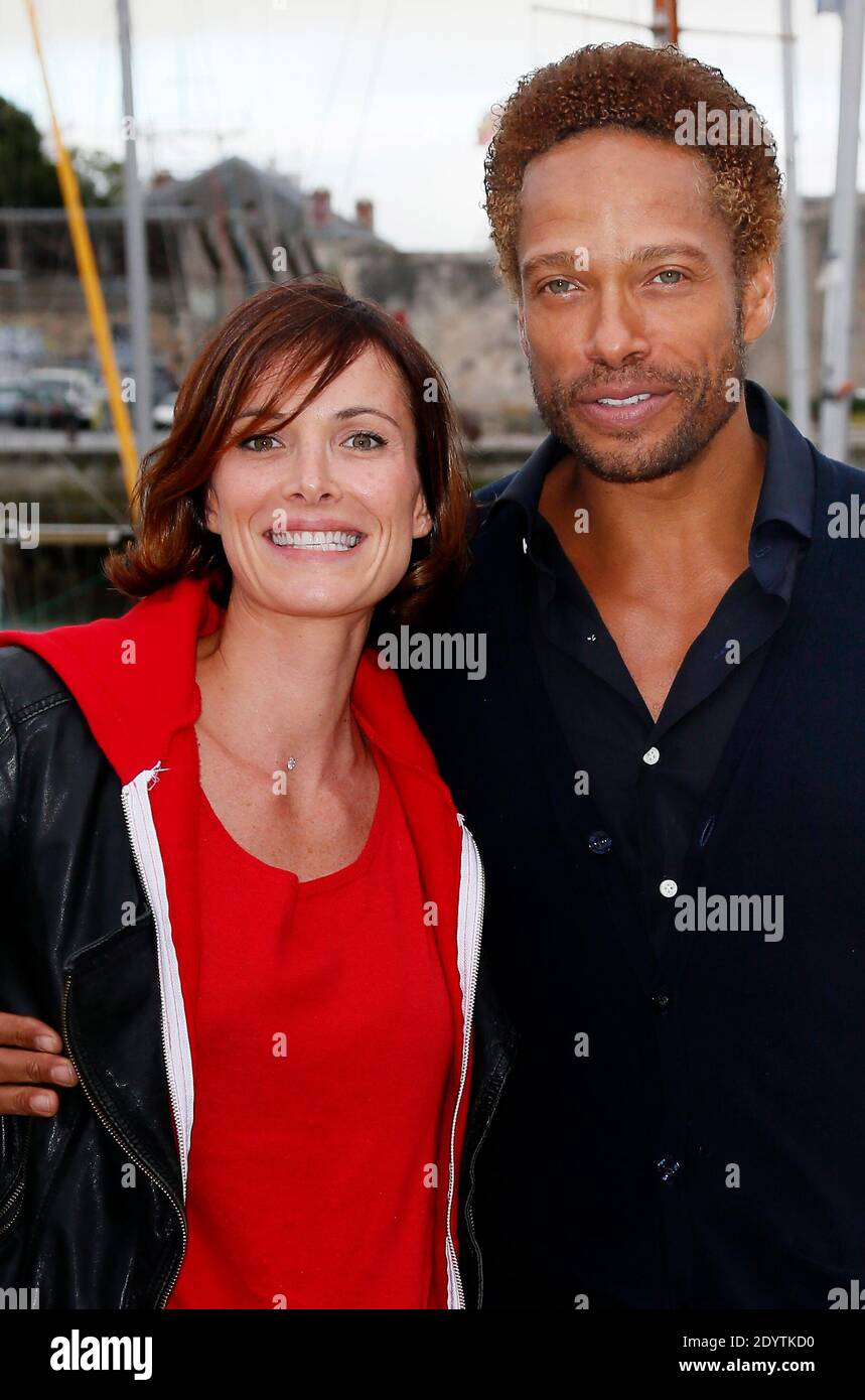 Gary Dourdan et Laetitia Fourcade assistent au 15ème Festival de la fiction télévisée à la Rochelle, dans l'ouest de la France, le 13 septembre 2013. Photo de Patrick Bernard/ABACAPRESS.COM Banque D'Images