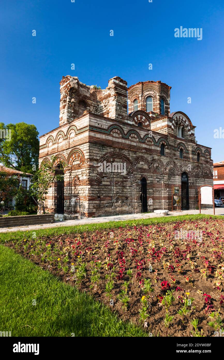 Pantocrator de l'Église du Christ, ville ancienne de Nessebar, Nessebar, Nessebar, province de Burgas, Bulgarie, Europe du Sud-est, Europe Banque D'Images
