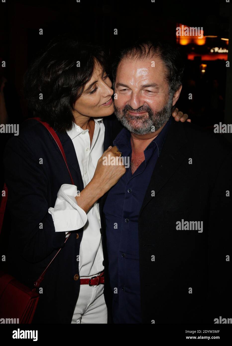 Ines de la Fressange et Denis Olivennes assistent à la première de 'opium' qui s'est tenue au 'Cinéma le Saint Germain' à Paris, en France, le 27 septembre 2013. Photo de Jerome Domine/ABACAPRESS.COM Banque D'Images