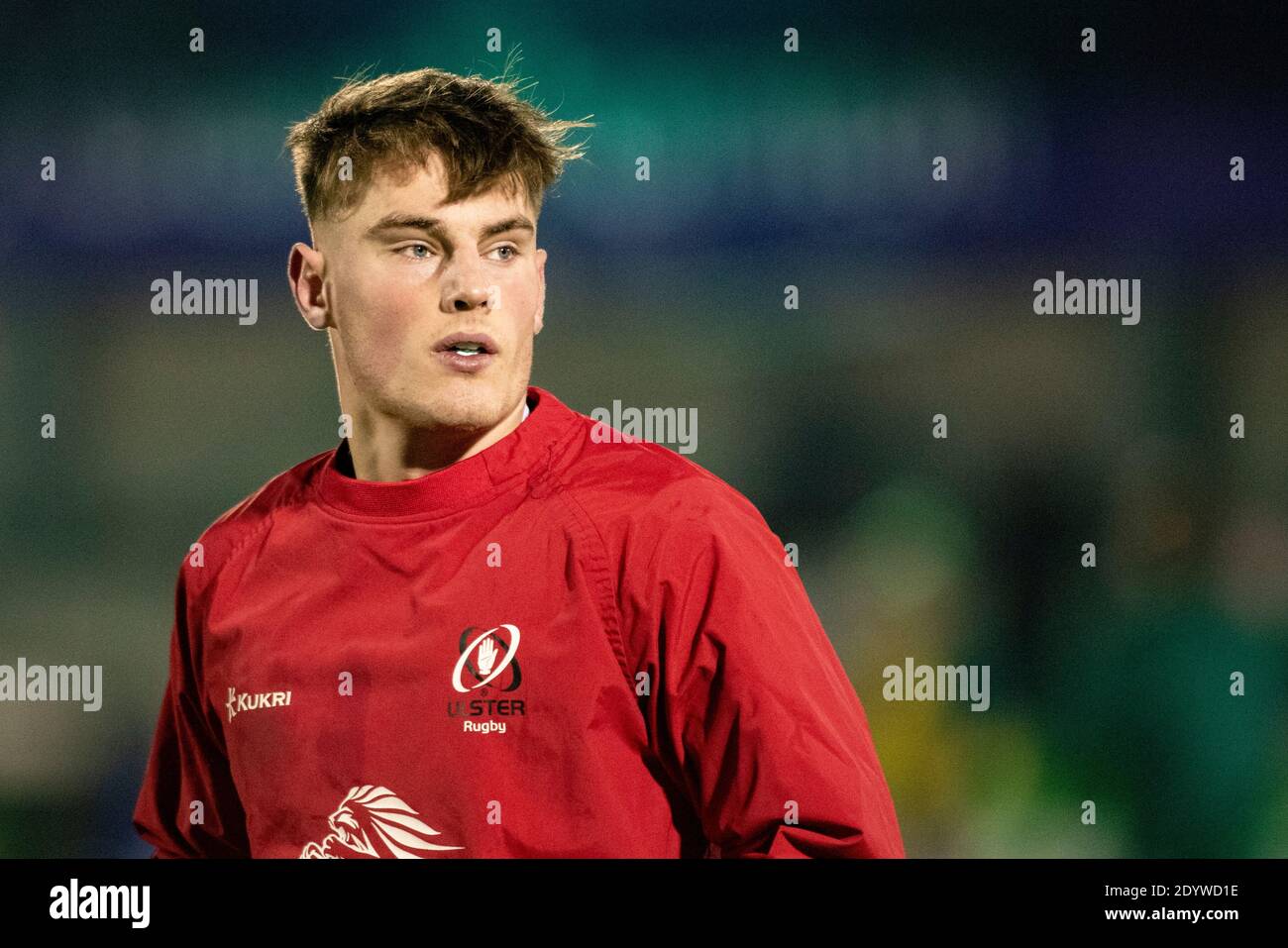 Galway, Irlande. 27 décembre 2020. Ethan McIlroy d'Ulster pendant le match Guinness PRO14 Round 9 entre Connacht Rugby et Ulster Rugby au Sportsground de Galway, Irlande le 27 décembre 2020 (photo par Andrew SURMA/SIPA USA) Credit: SIPA USA/Alay Live News Banque D'Images