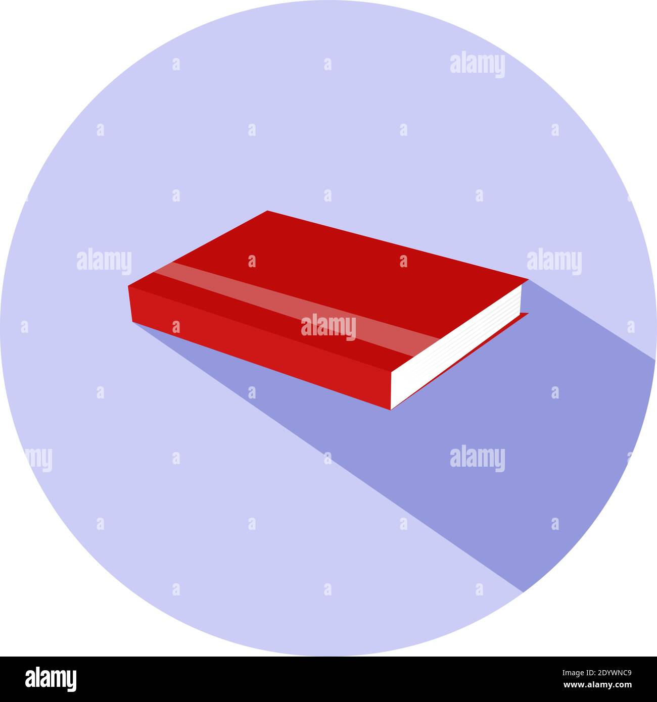 Livre rouge, illustration, vecteur sur fond blanc. Illustration de Vecteur