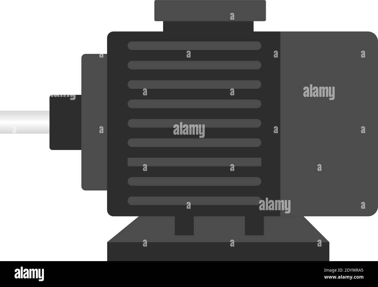 Moteur à induction, illustration, vecteur sur fond blanc. Illustration de Vecteur