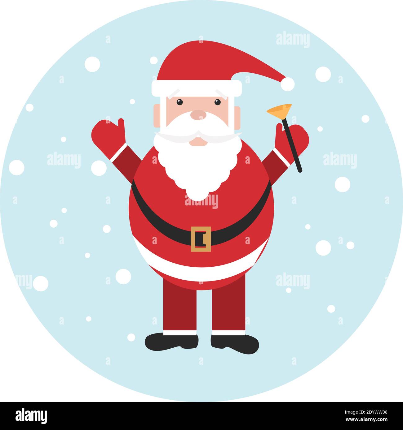 Père Noël, illustration, vecteur sur fond blanc. Illustration de Vecteur