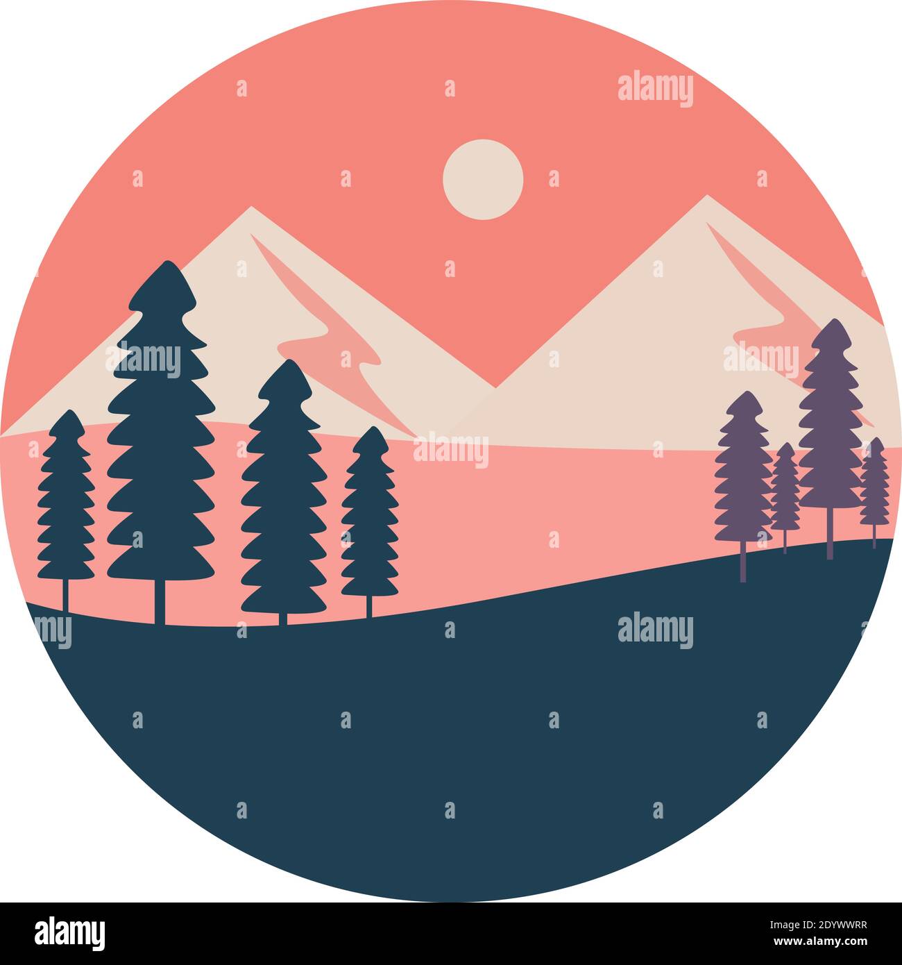 Chêne sauvage, illustration, vecteur sur fond blanc. Illustration de Vecteur